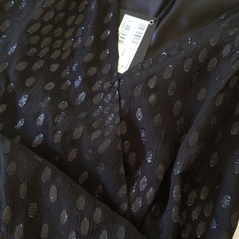 Love Moschino Lurex V-neck Sleeveless Top Black Size 6 - Picture 8 of 8